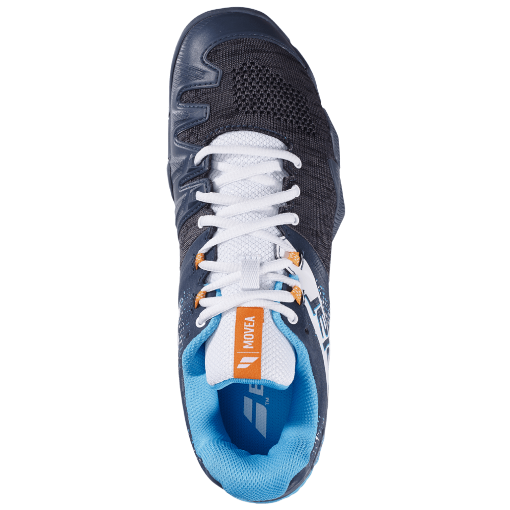 Babolat Men's Movea Padel and Tennis Shoes in Grey/Scuba Blue