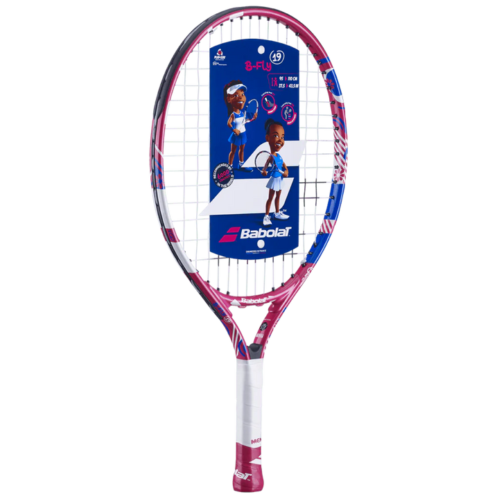 Babolat Junior B-Fly 19 Tennis Racquet - Blue/Pink