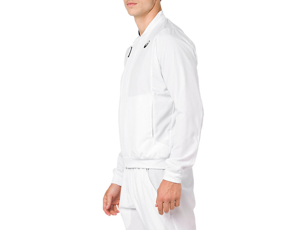 Asics Men's Practice Jacket (Brilliant White)