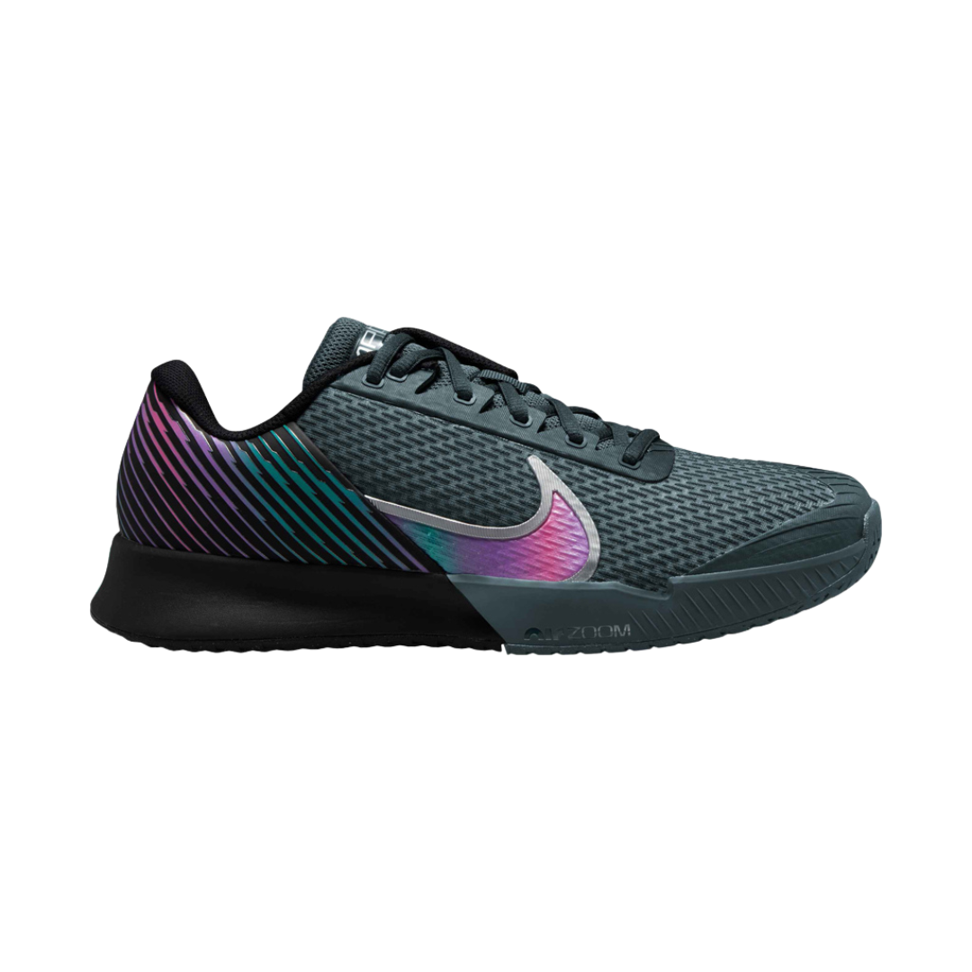 Nike Court Men's Air Zoom Vapor Pro 2 Premium Shoes in Black/Multi-Color-Deep Jungle-Clear Jade
