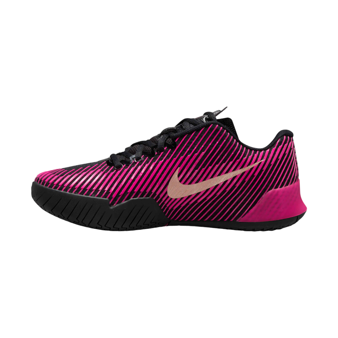 Nike Court Women's Air Zoom Vapor 11 Premium Shoes in Black/Multi-Color-Fireberry-Fierce Pink