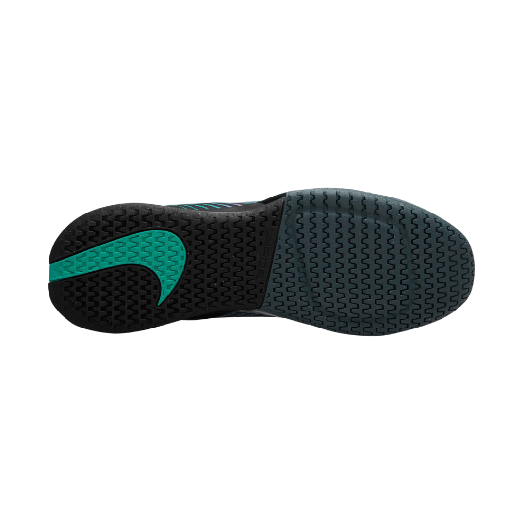 Nike Court Men's Air Zoom Vapor Pro 2 Premium Shoes in Black/Multi-Color-Deep Jungle-Clear Jade