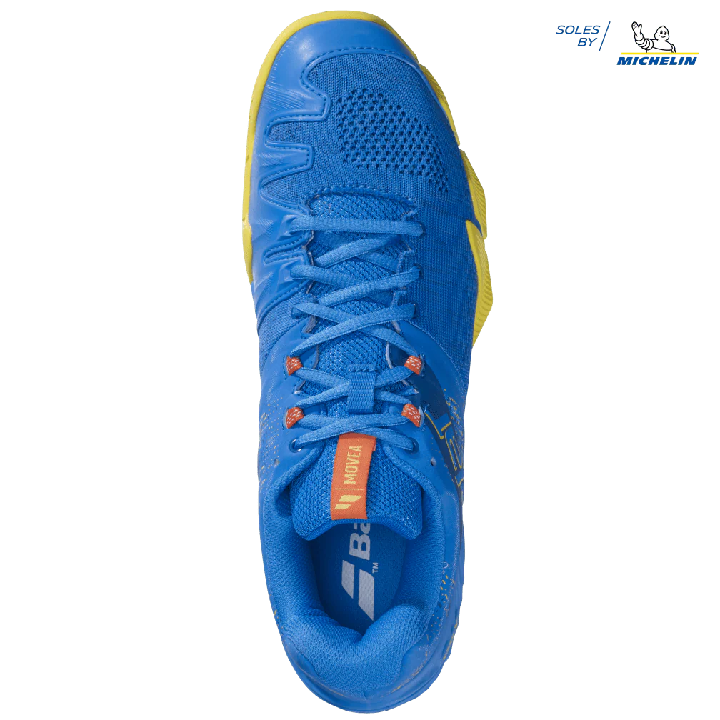 Babolat Men's Movea Padel Shoes in Blue/Yellow
