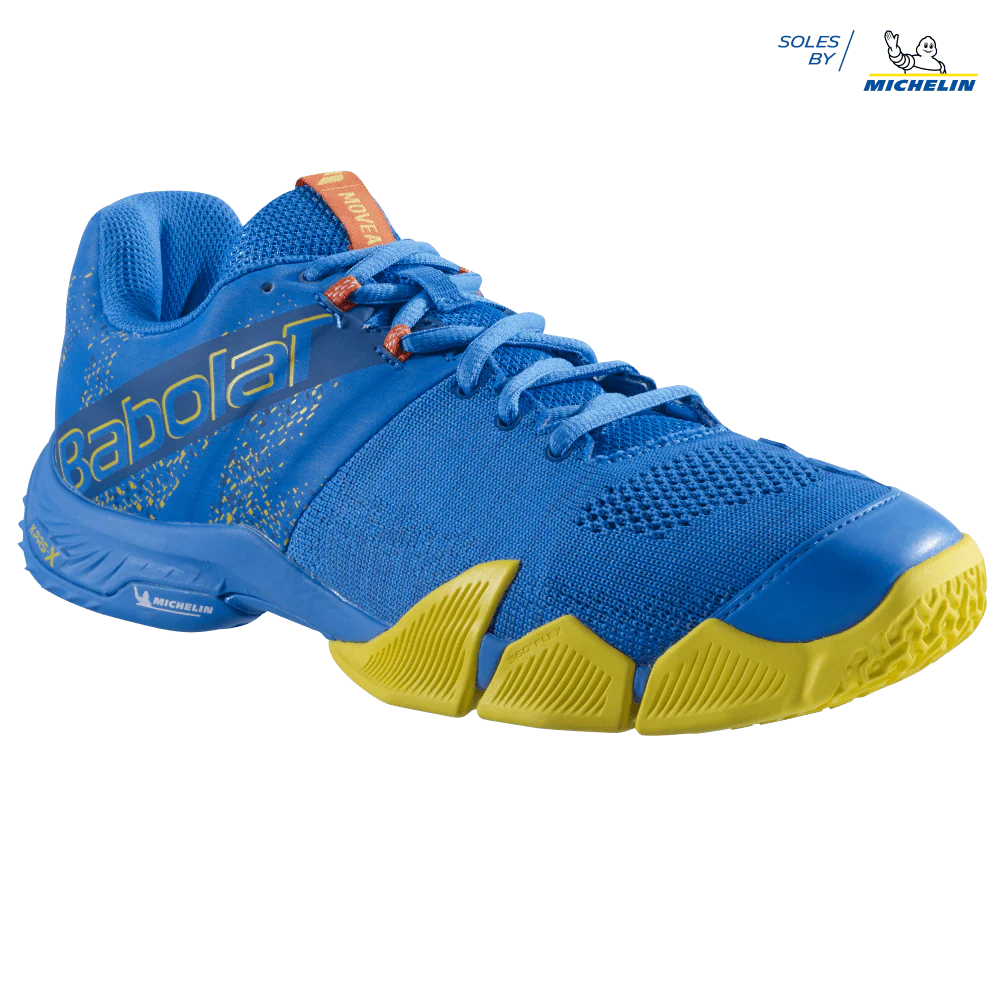 Babolat Men's Movea Padel Shoes in Blue/Yellow