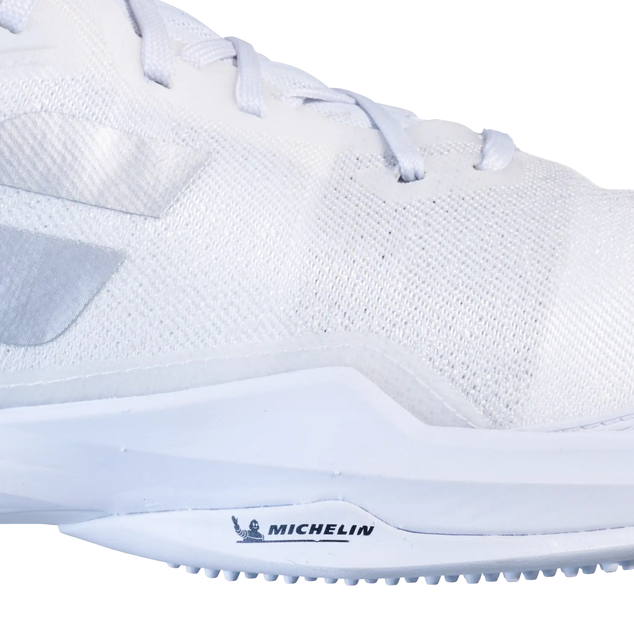 Babolat Men's Jet Mach 3 Grass Wimbledon Tennis Shoe In White/Silver