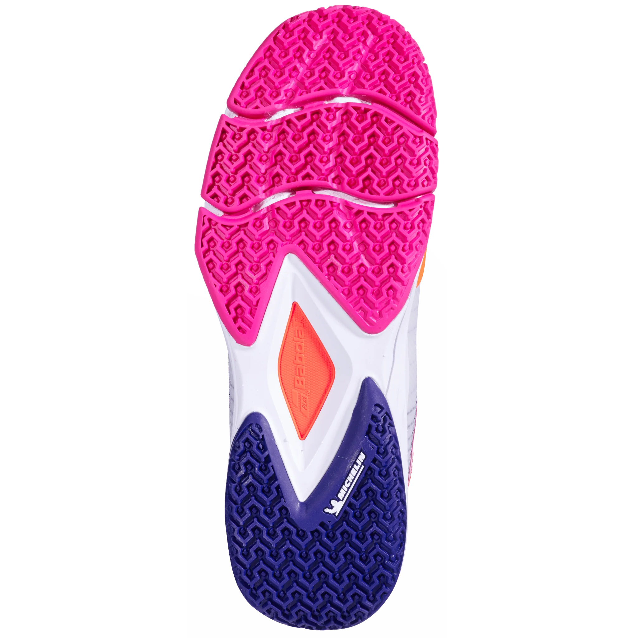 Babolat Women's Jet Ritma Padel Shoes in White/Pink