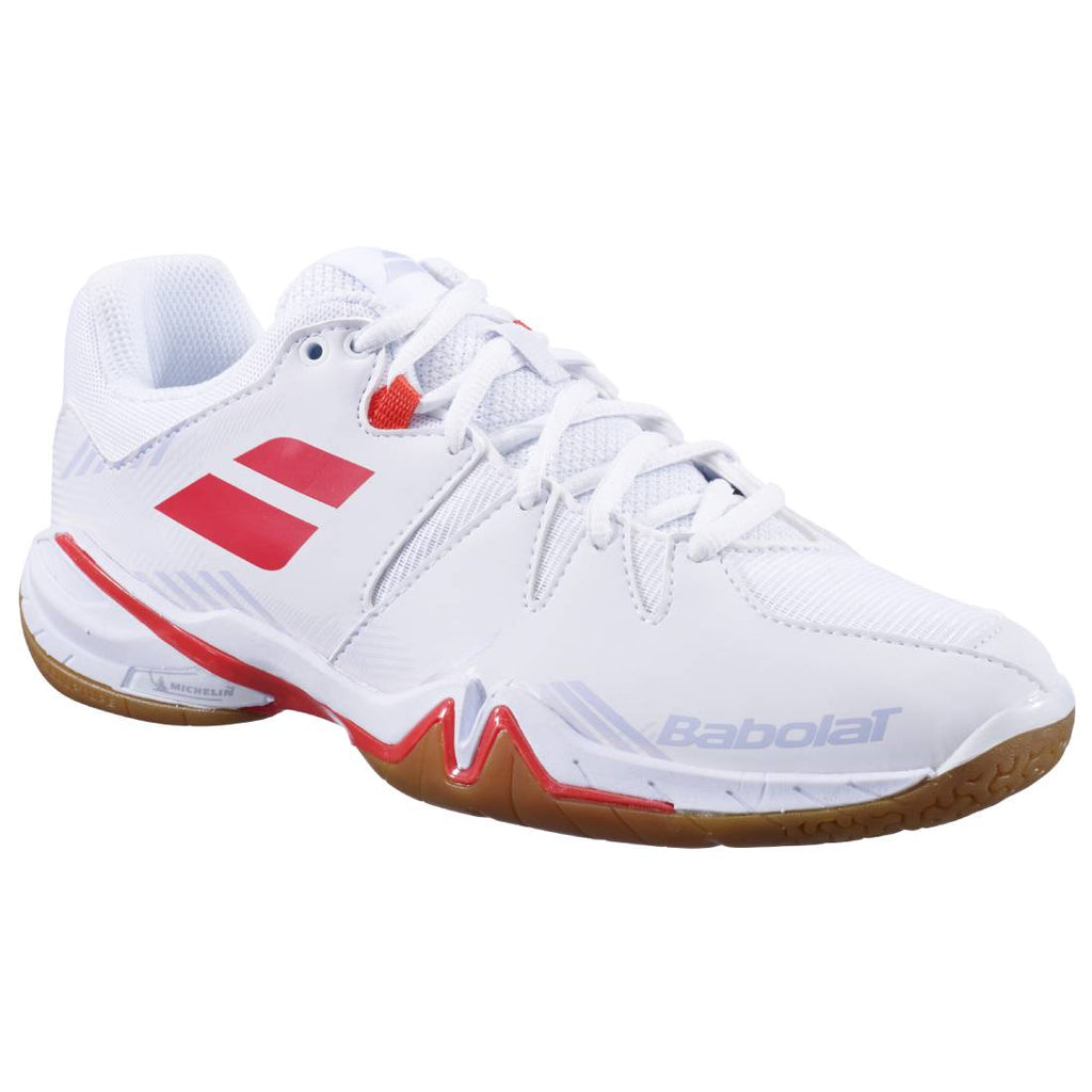 Babolat Women's Shadow Spirit Indoor Court Shoes in White/Lavender