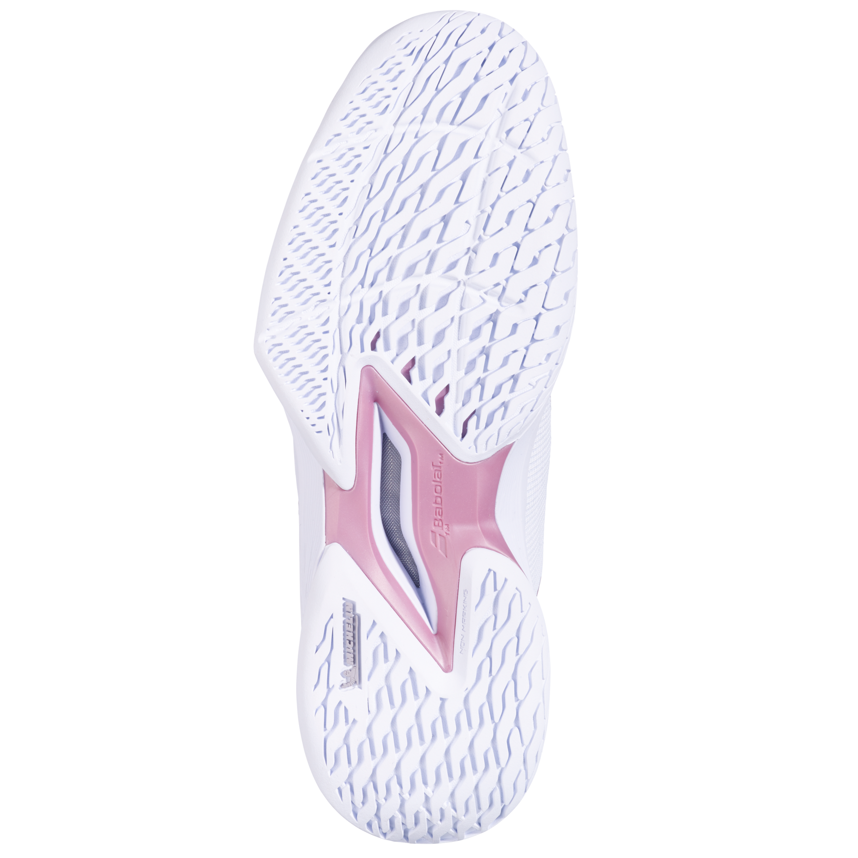 Babolat Women's Jet Tere 2 All Court Tennis Shoes in White/Pink