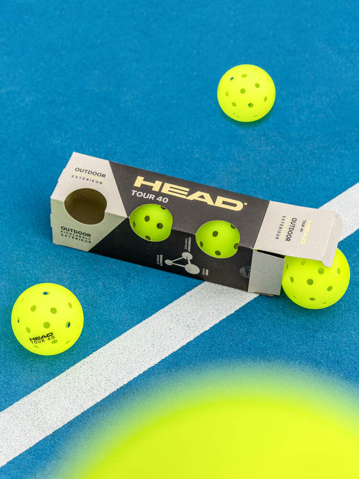Head Tour 40 Outdoor Pickleball 3 Ball Pack