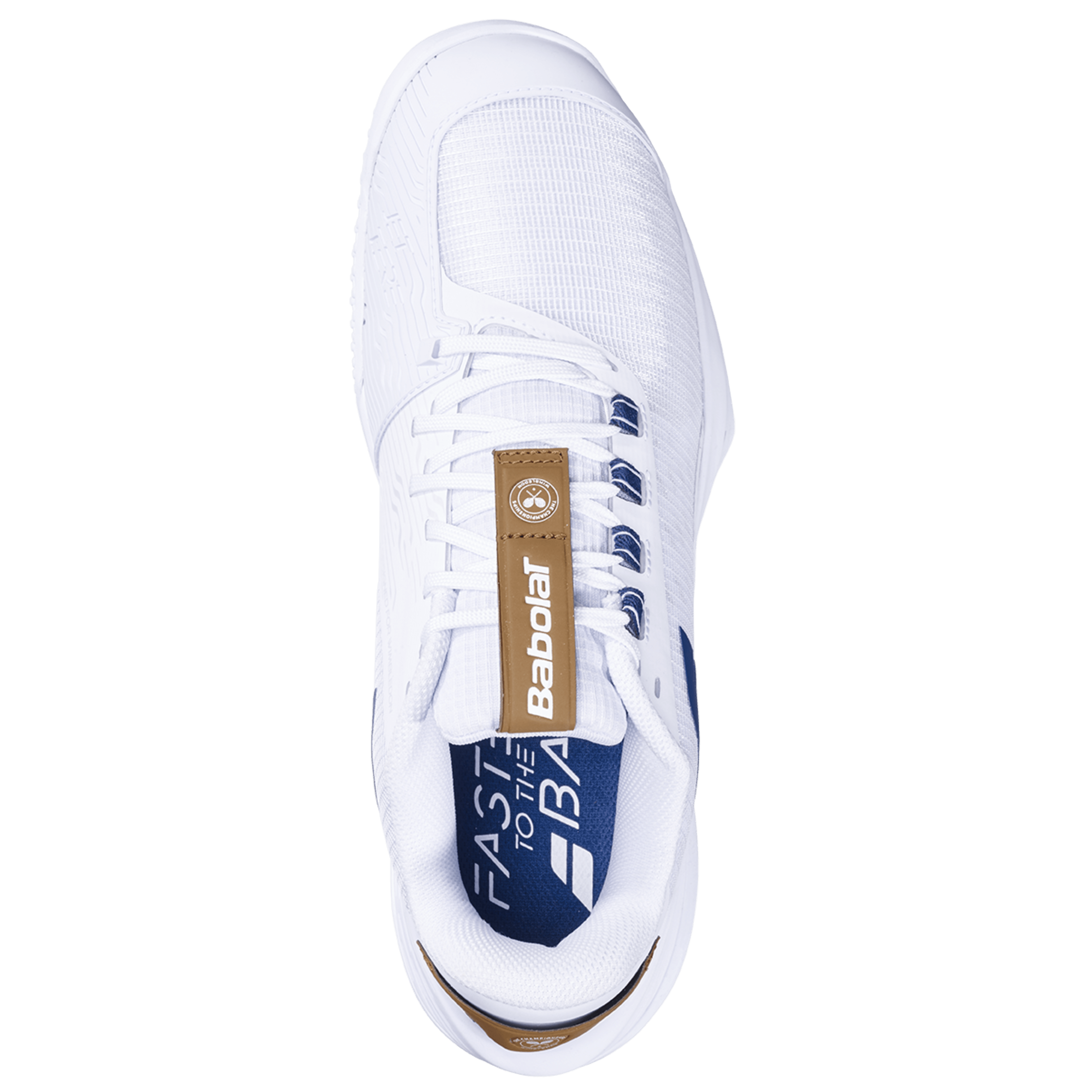 Babolat Men's Jet Tere 2 Sand Grass Wimbledon Tennis Shoes in White/Blue