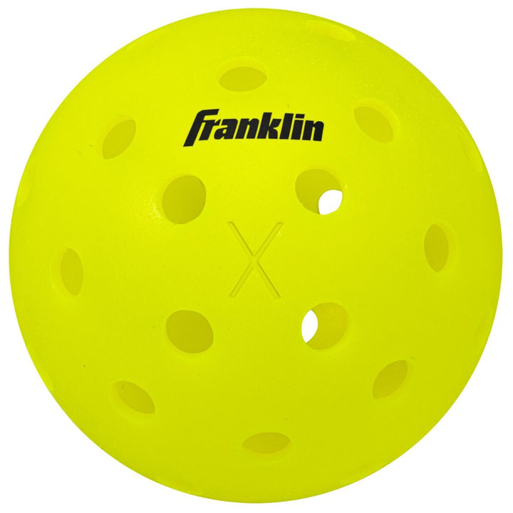 Franklin X-40 Outdoor Pickleballs in Optic Yellow