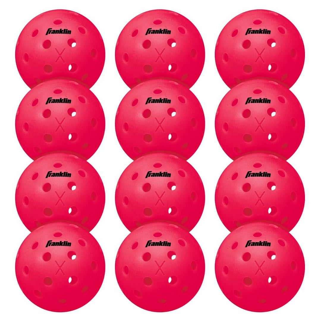 Franklin X-40 Outdoor Pickleballs in Pink