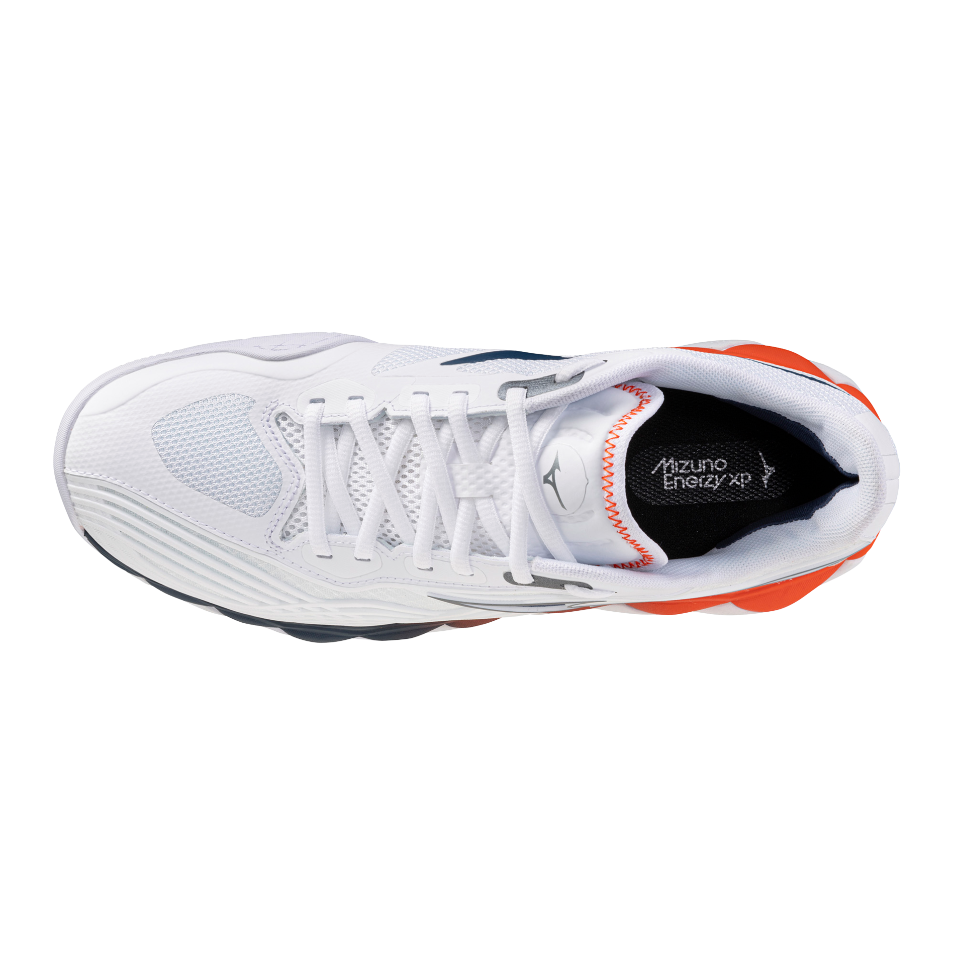 Mizuno Men's Wave Enforce Tour 2 AC Tennis Shoes in White/Insignia Blue — White/Insignia Blue
