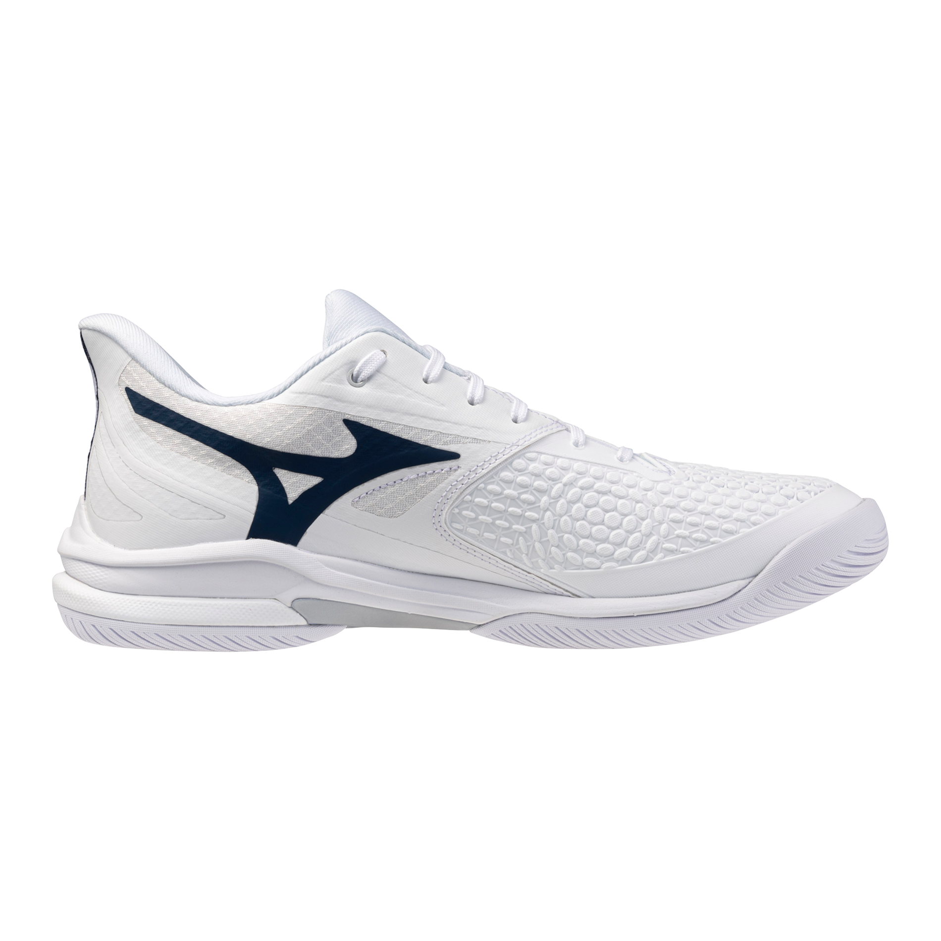 Mizuno Men's Wave Exceed Tour 7 AC Tennis Shoes in White/Insignia Blue — White/Insignia Blue