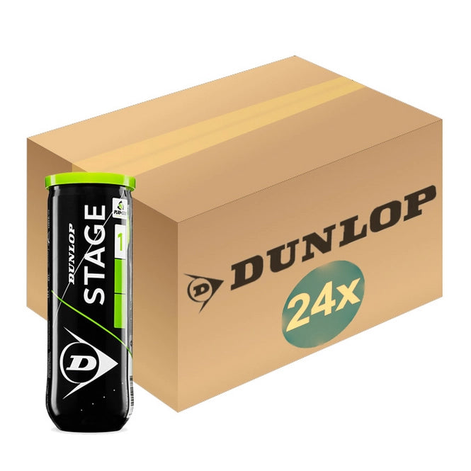 Dunlop Stage 1 Green Tennis Ball Case (24 Cans)