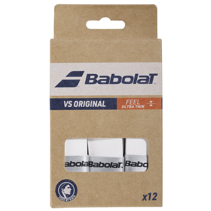 Babolat Vs Original Overgrips in White - 12 Pack