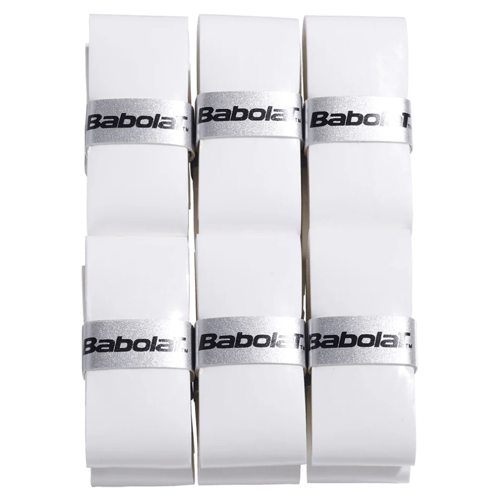 Babolat Pro Tour 2.0 Overgrips in White - 12 Packs