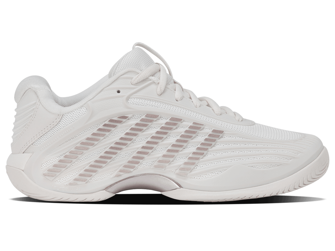 K-Swiss Women's Hypercourt Express 3 Tennis Shoes in Blanc de Blanc/Rose Gold – Blanc de Blanc/Rose Gold