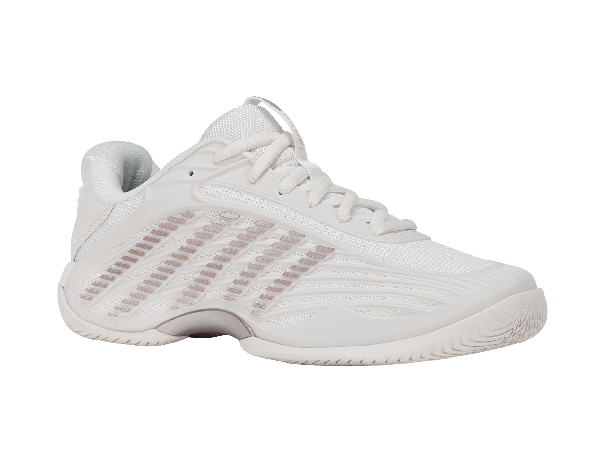 K-Swiss Women's Hypercourt Express 3 Tennis Shoes in Blanc de Blanc/Rose Gold – Blanc de Blanc/Rose Gold