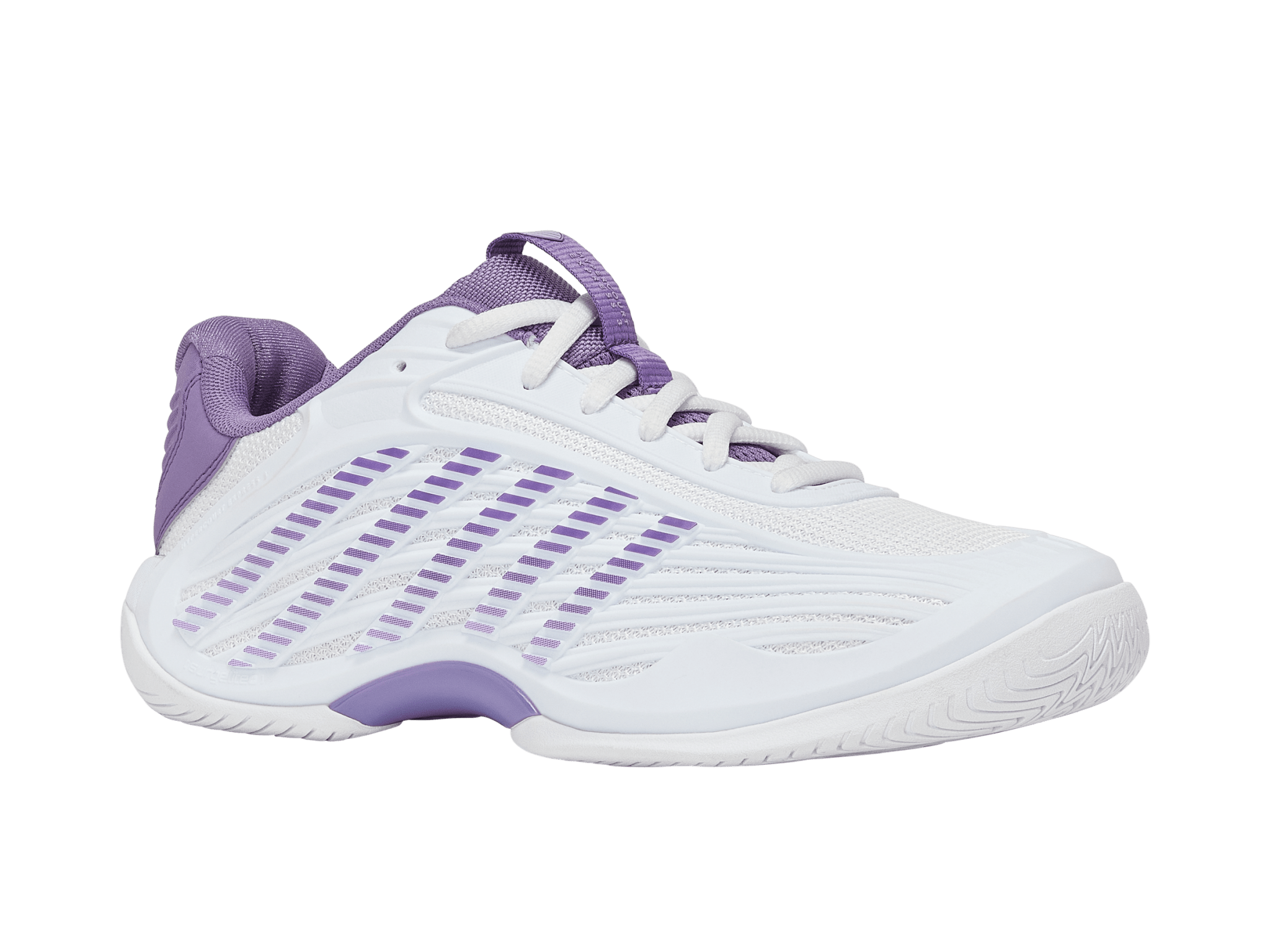 K-Swiss Women's Hypercourt Express 3 Tennis Shoes in White/Purple Haze – White/Purple Haze/Lunar Rock – view 2