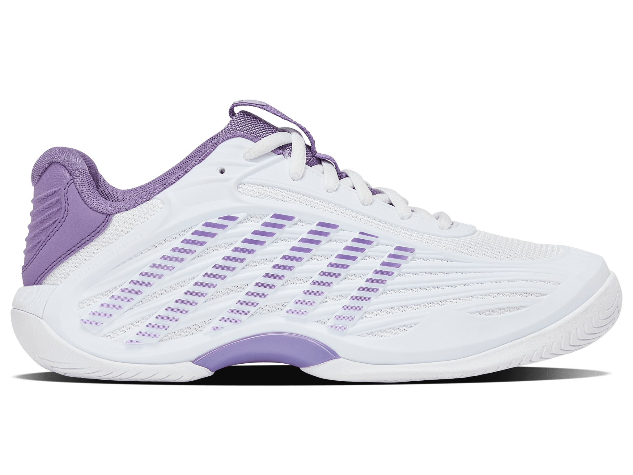 K-Swiss Women's Hypercourt Express 3 Tennis Shoes in White/Purple Haze – White/Purple Haze/Lunar Rock