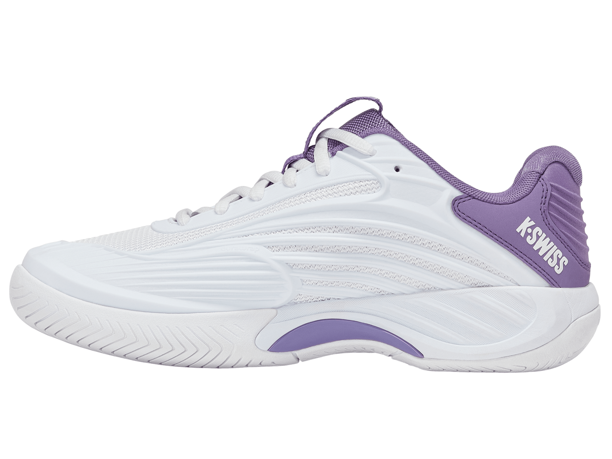 K-Swiss Women's Hypercourt Express 3 Tennis Shoes in White/Purple Haze – White/Purple Haze/Lunar Rock – view 5