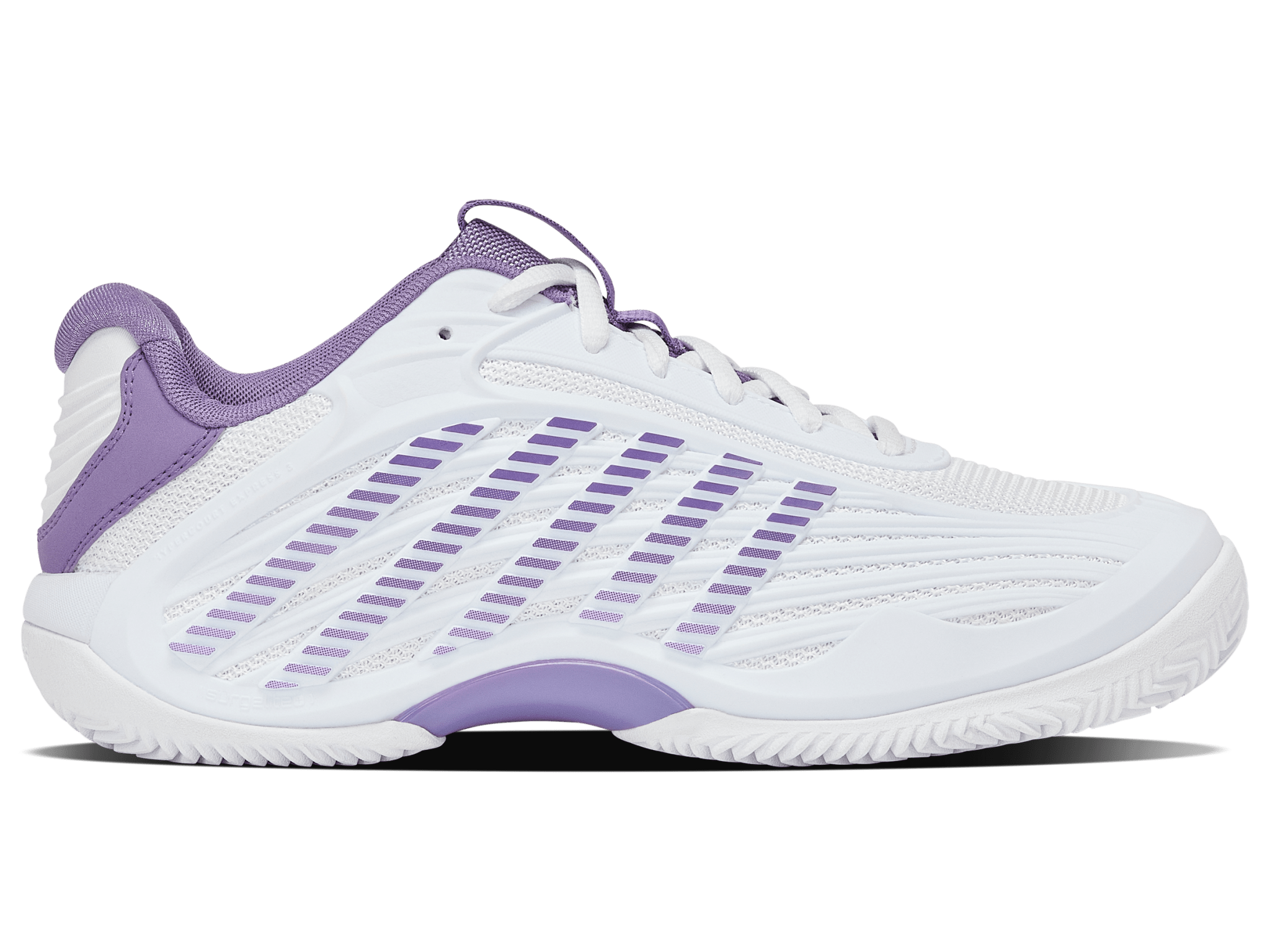 K-Swiss Women's Hypercourt Express 3 Clay Tennis Shoes in White/Purple Haze – White/Purple Haze/Lunar Rock