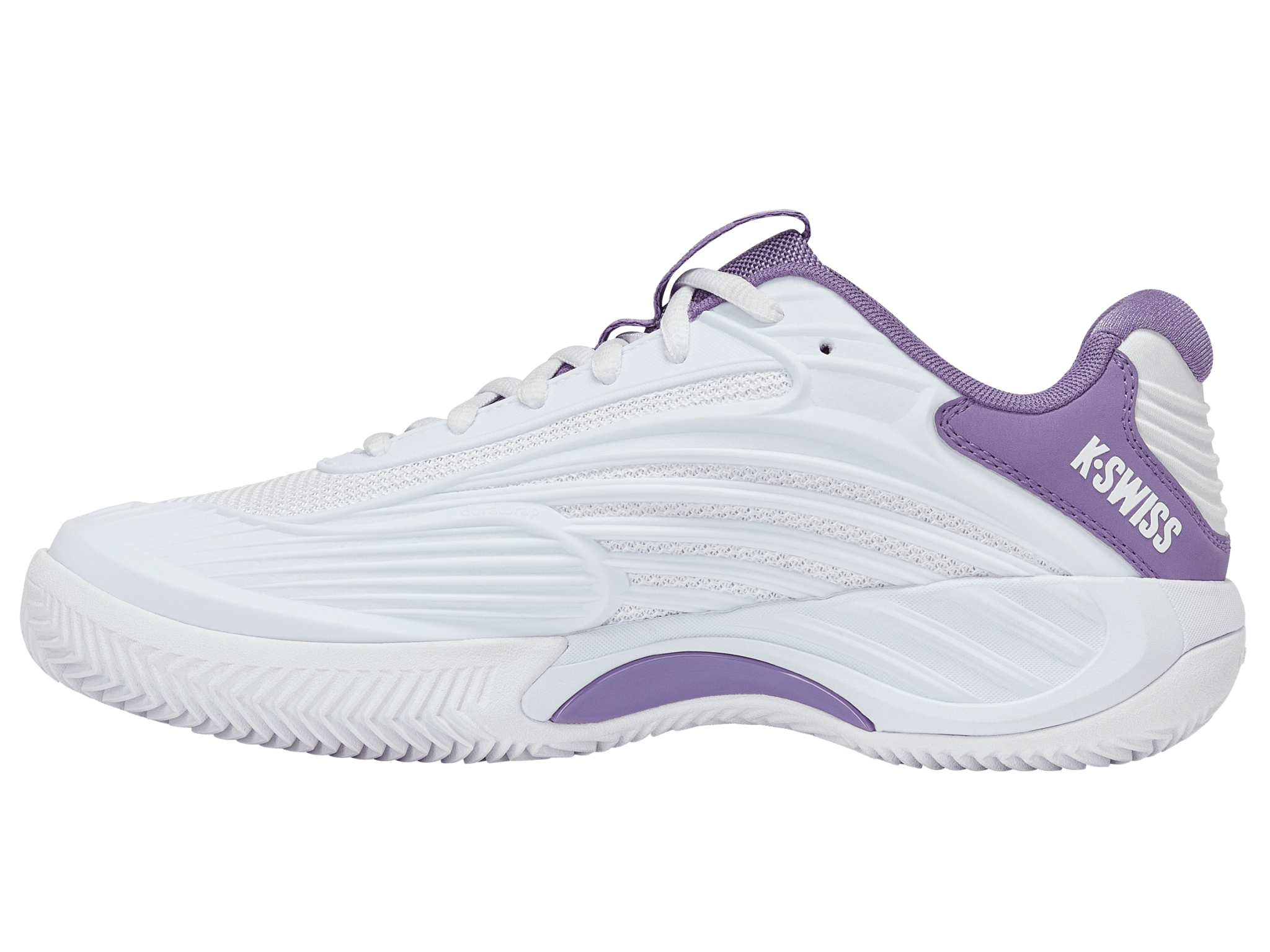 K-Swiss Women's Hypercourt Express 3 Clay Tennis Shoes in White/Purple Haze – White/Purple Haze/Lunar Rock