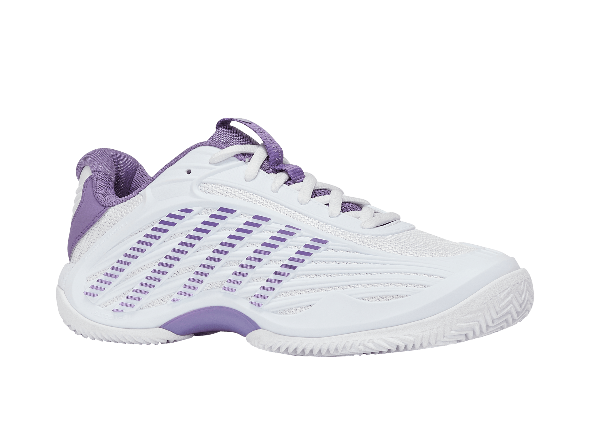 K-Swiss Women's Hypercourt Express 3 Clay Tennis Shoes in White/Purple Haze – White/Purple Haze/Lunar Rock