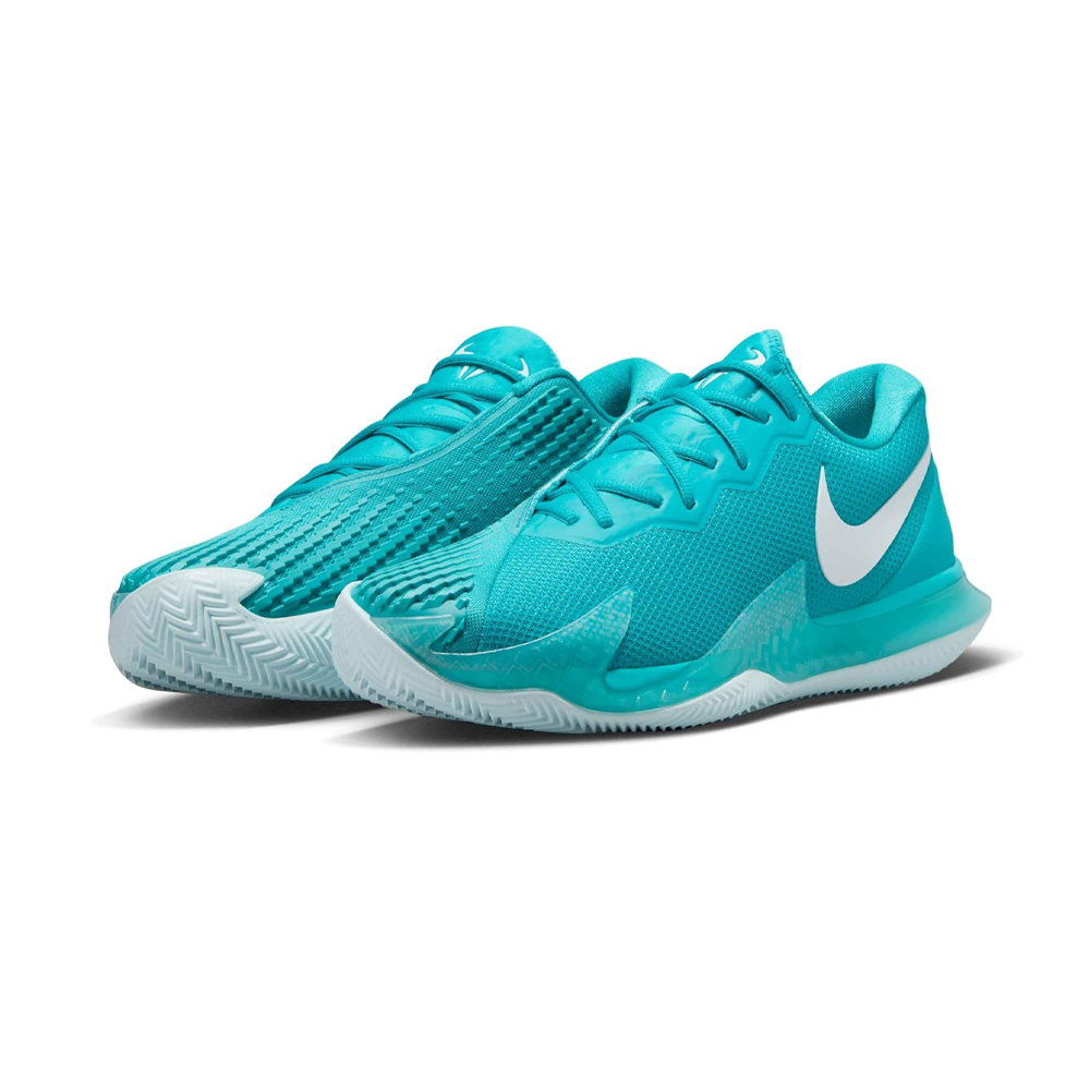 Nike Men's Court Zoom Vapor Cage 4 Rafa Tennis Shoes in Dusty Cactus/White-Glacier Blue