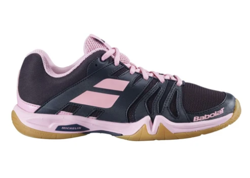 Babolat Shadow Team Women's Badminton Shoes In Black/Peony