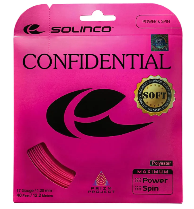 Solinco Confidential Soft Tennis String Set in Pink