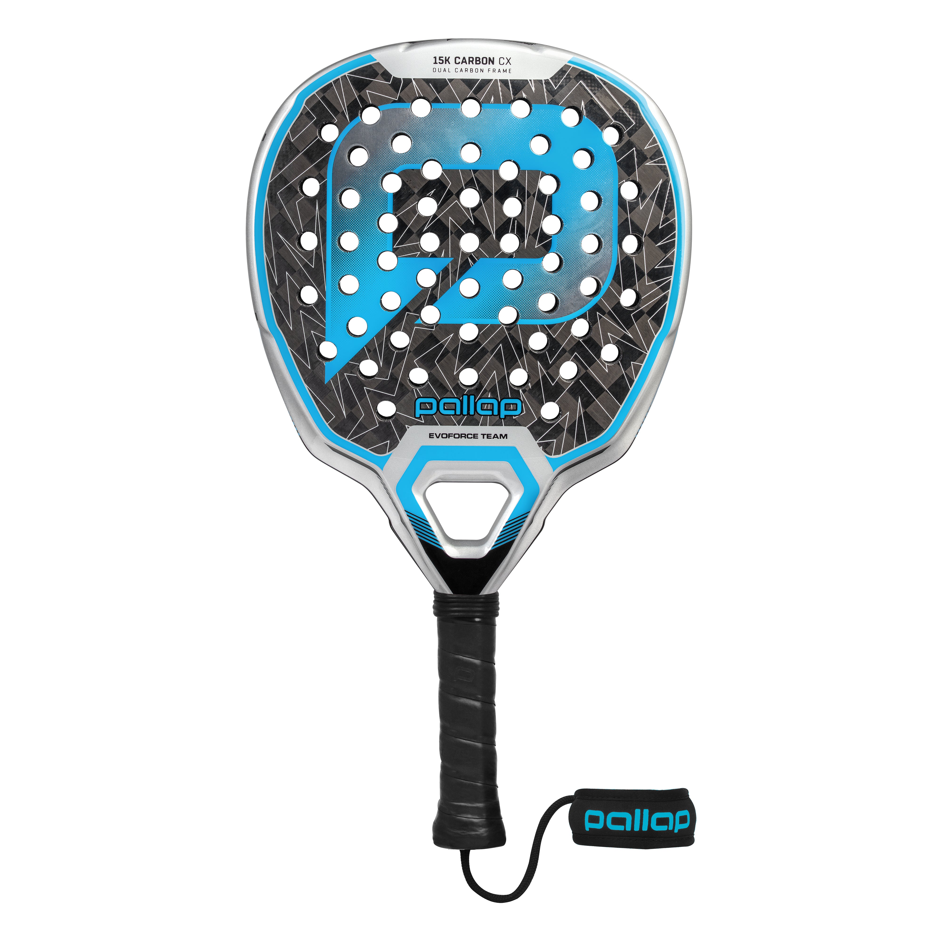 Pallap EvoFORCE Team Padel Racquet in Blue/Silver