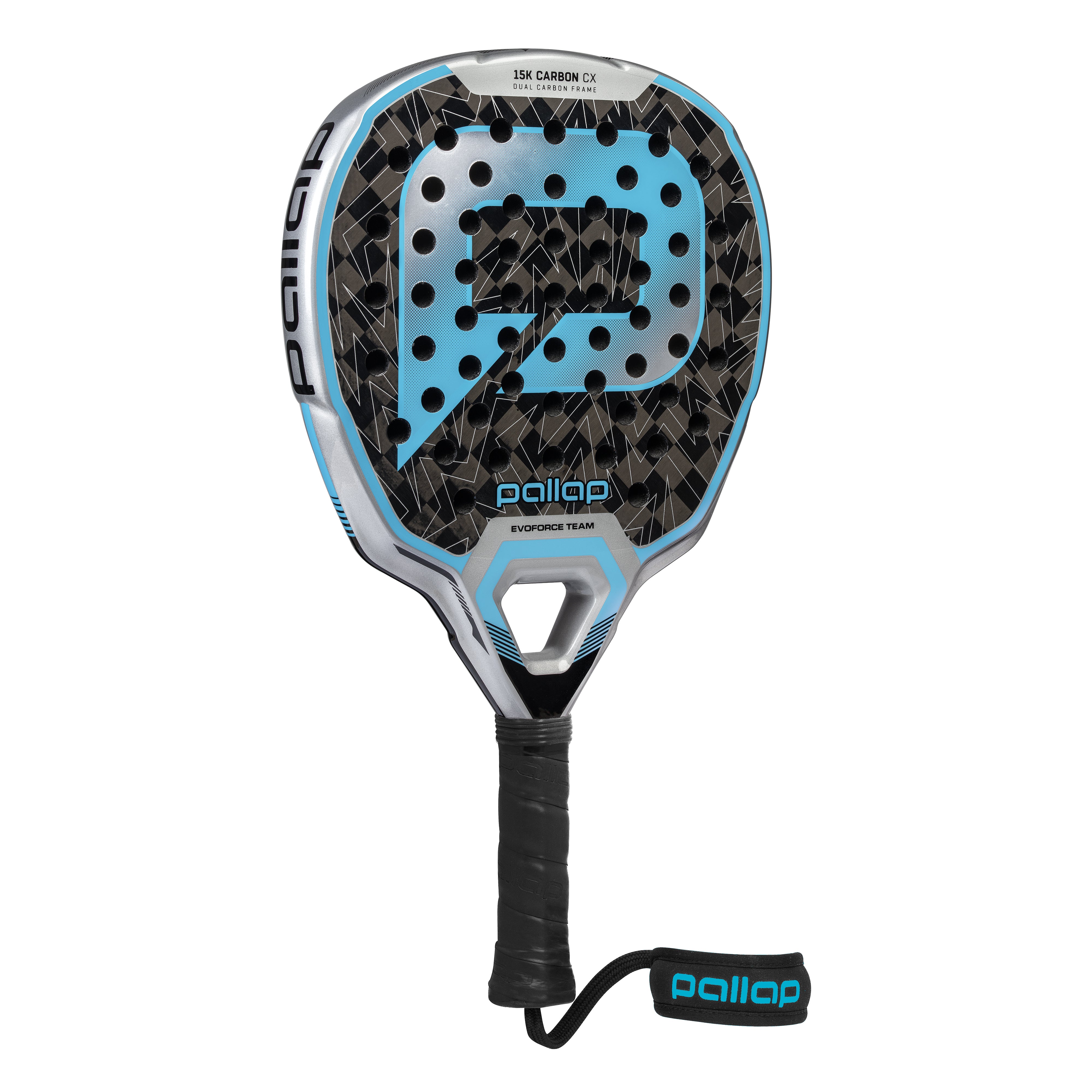 Pallap EvoFORCE Team Padel Racquet in Blue/Silver