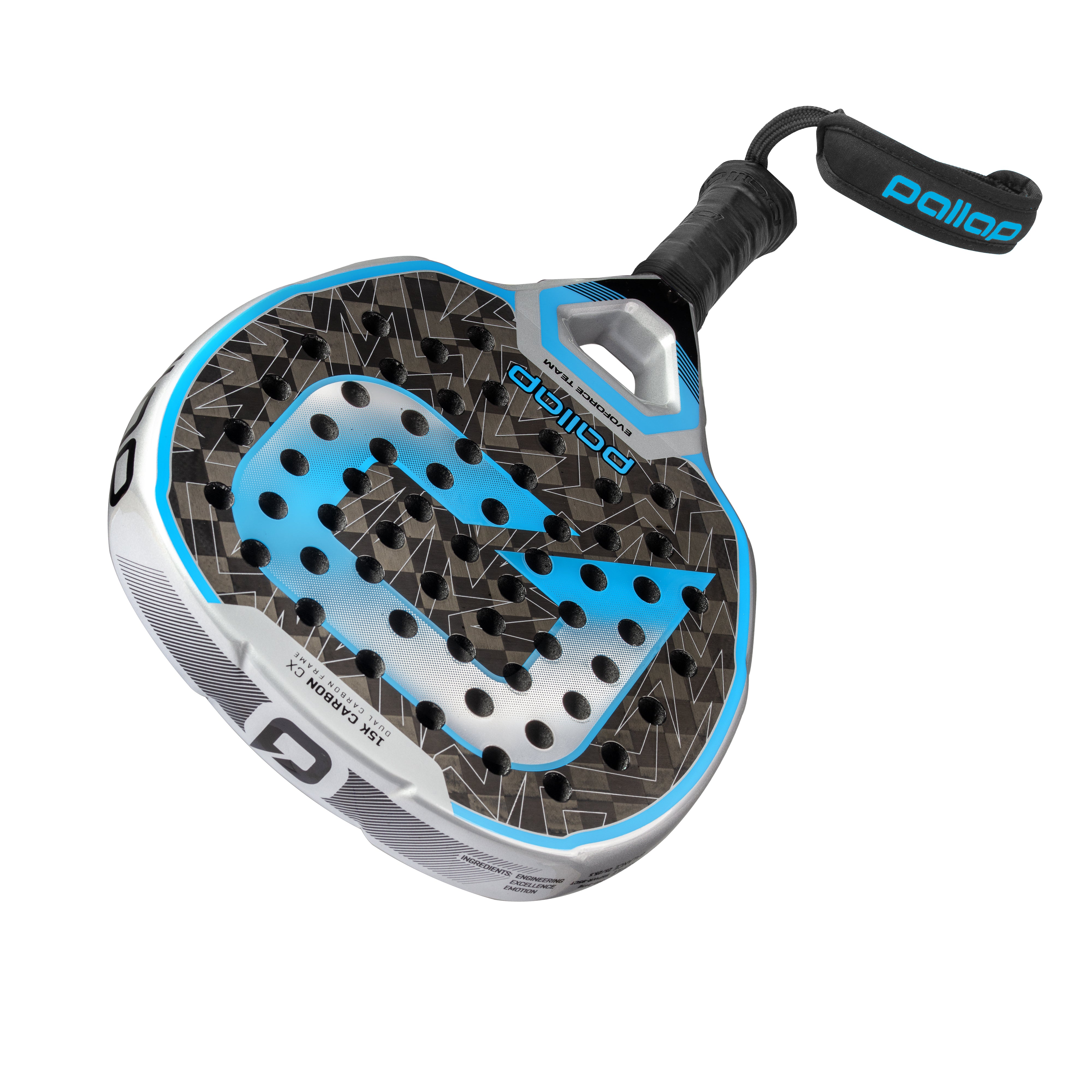 Pallap EvoFORCE Team Padel Racquet in Blue/Silver