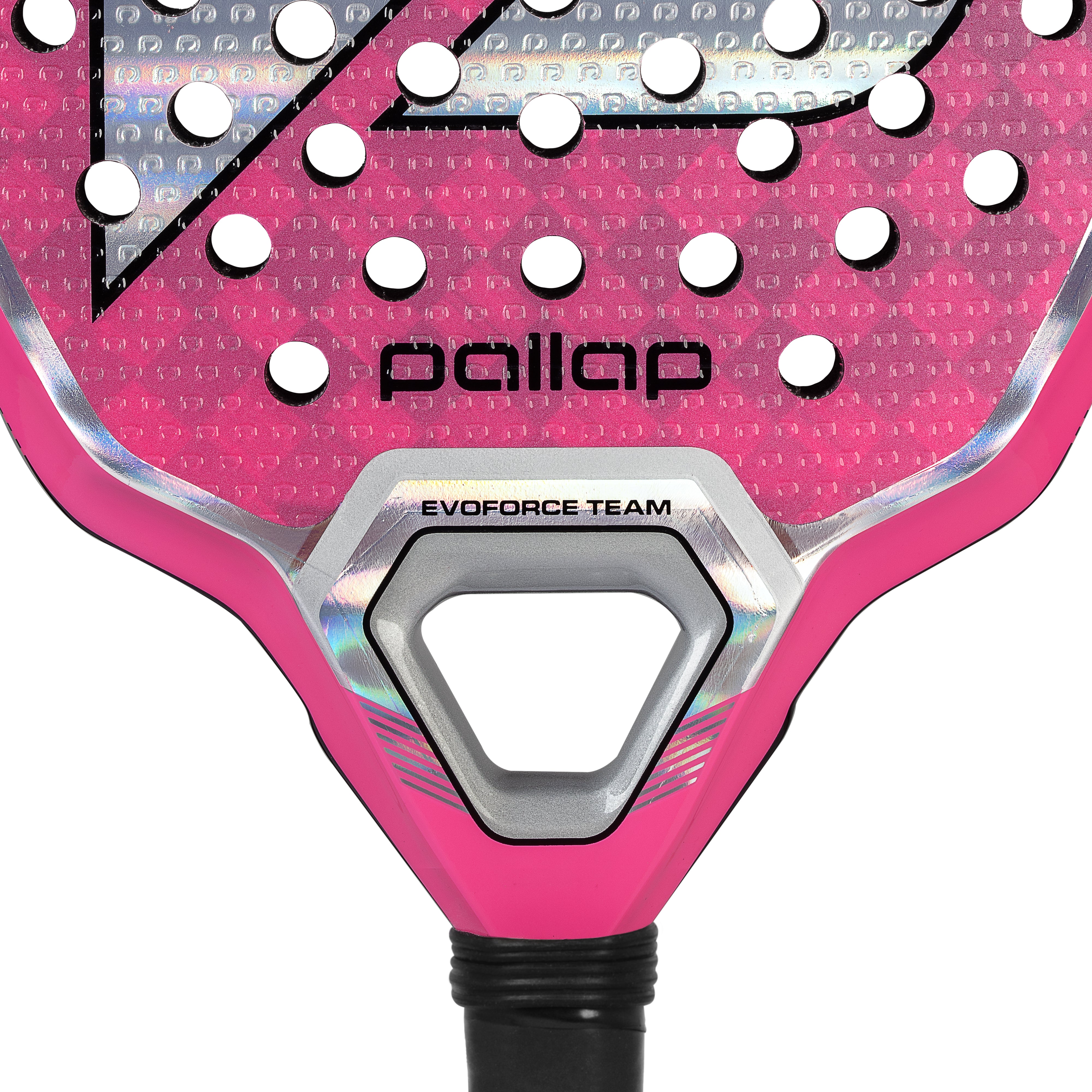 Pallap EvoFORCE Team Padel Racquet in Pink/Silver
