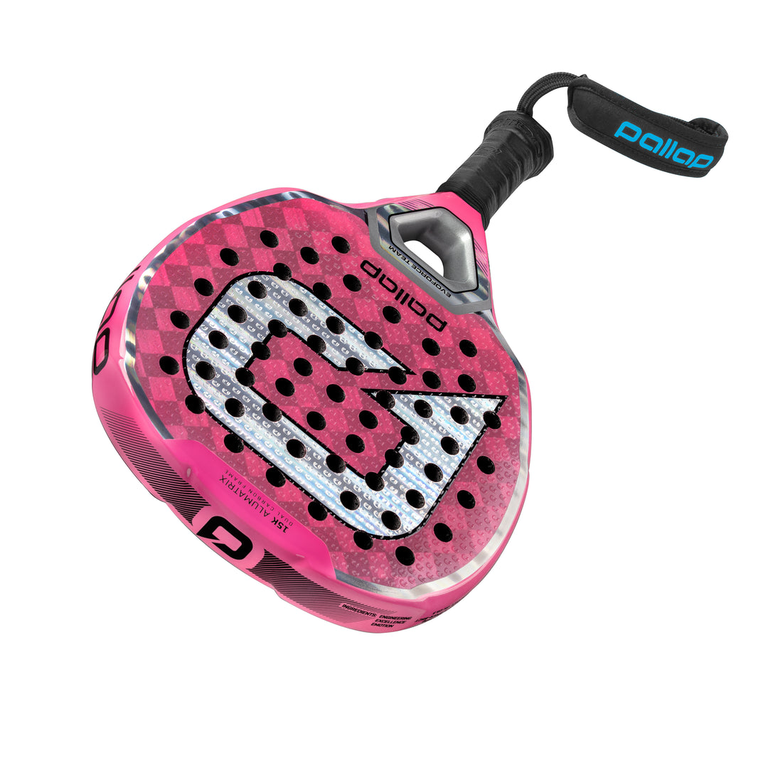 Pallap EvoFORCE Team Padel Racquet in Pink/Silver