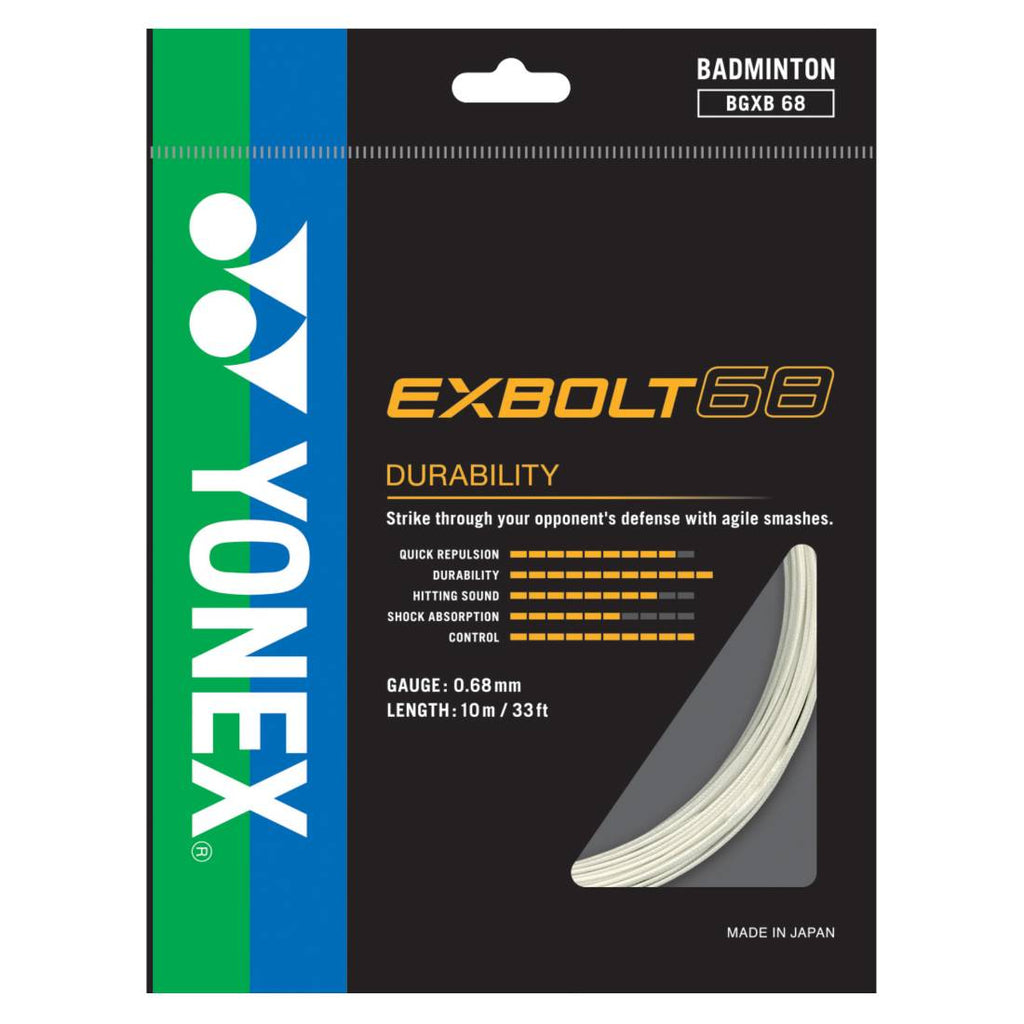 Yonex BG Exbolt 68 Badminton String (Select Color)