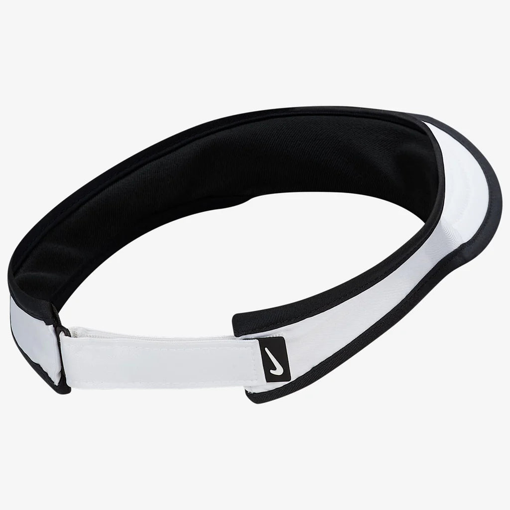 Nike Junior DriFit Ace Visor in White/Black