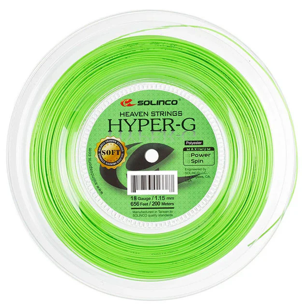 Solinco Hyper-G Soft Tennis String Reel in Green