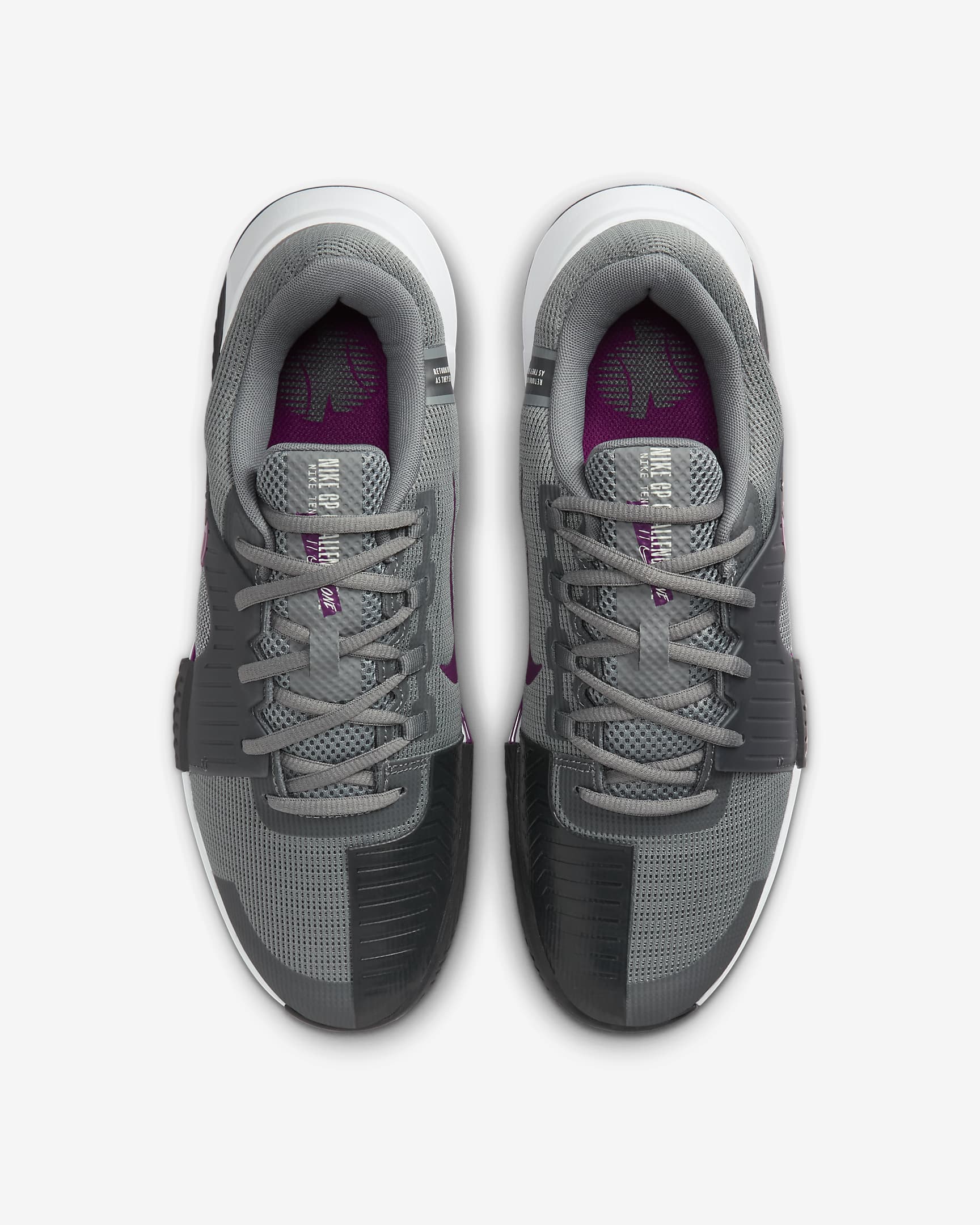 Nike Men's Zoom GP Challenge 1 Shoes in Smoke Grey/Sangria-Dk Smoke Grey