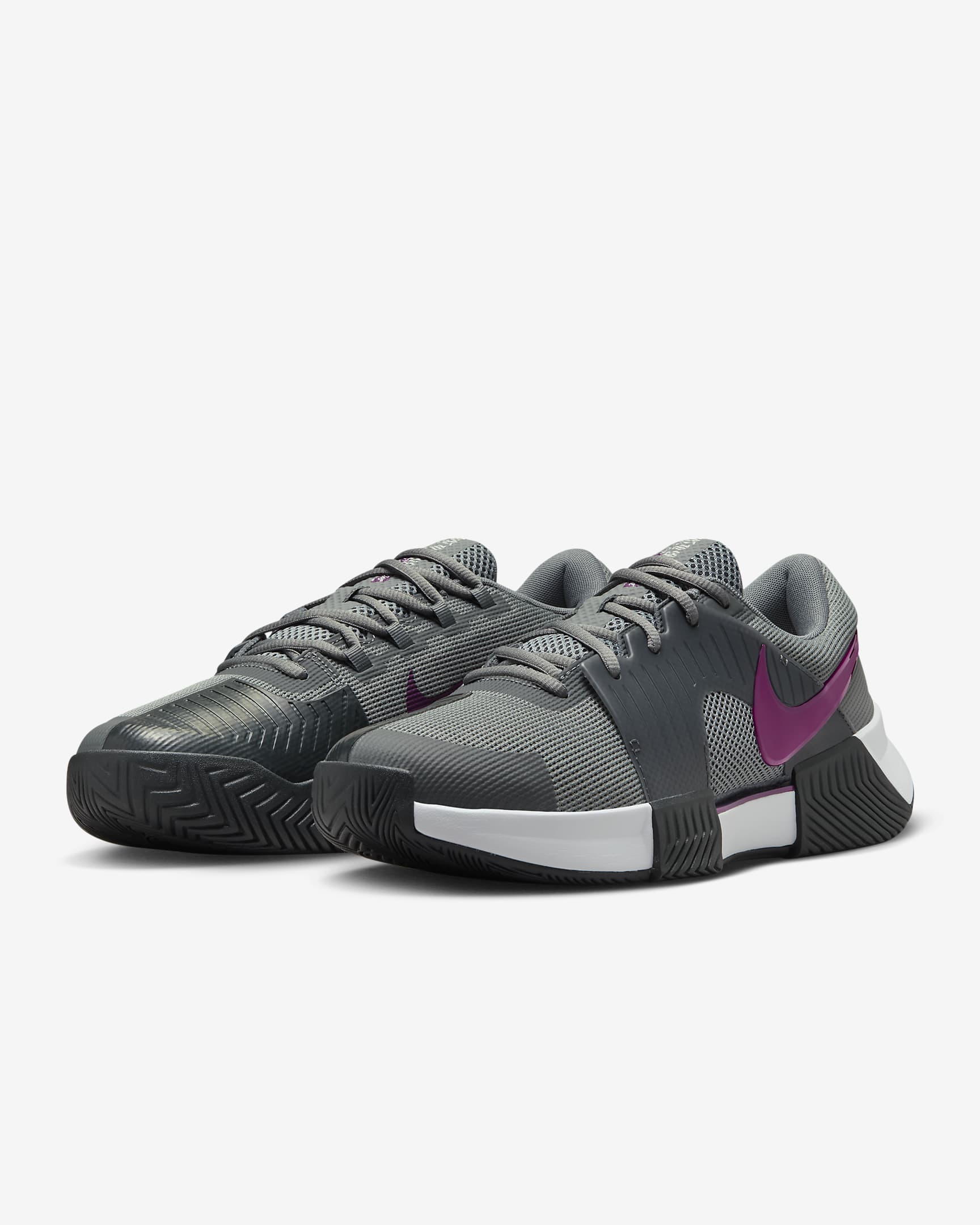 Nike Men's Zoom GP Challenge 1 Shoes in Smoke Grey/Sangria-Dk Smoke Grey