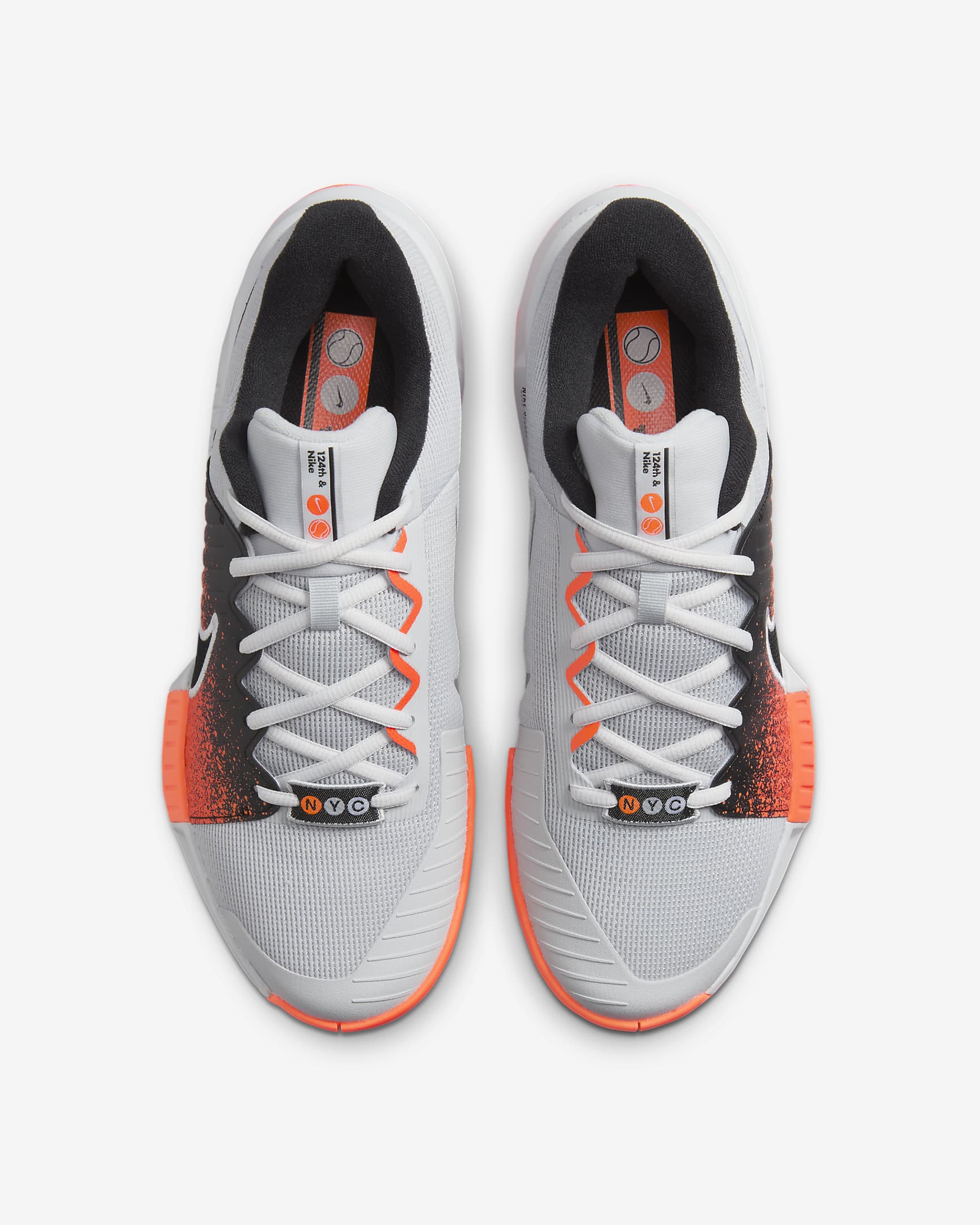 Nike Men's GP Challenge Pro HC PRM Tennis Shoes in Pure Platinum/Black-Hyper Crimson-White