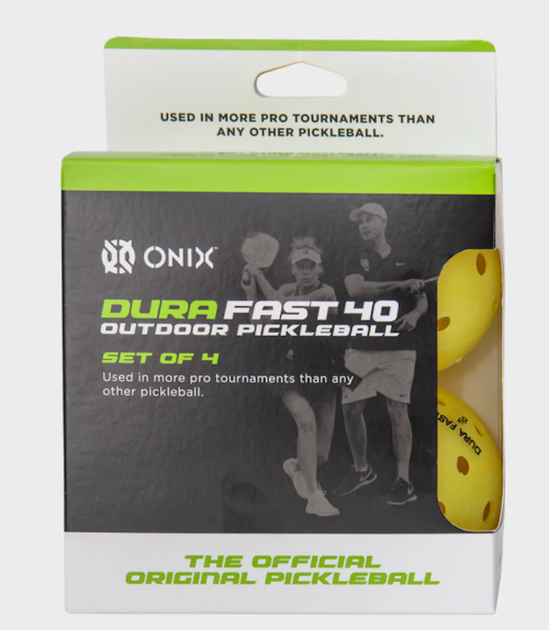 Onix Dura Fast 40 Outdoor Pickleball- 4 ball pack