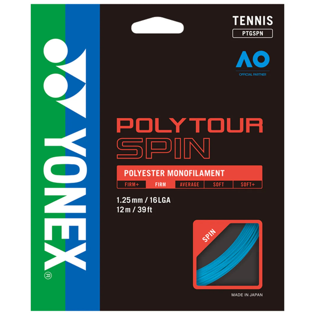YONEX POLYTOUR SPIN 16L Tennis Strings