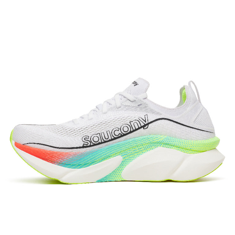 Saucony Unisex Endorphin Elite 3 Running Shoes in White/Multi
