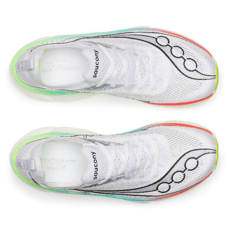 Saucony Unisex Endorphin Elite 3 Running Shoes in White/Multi