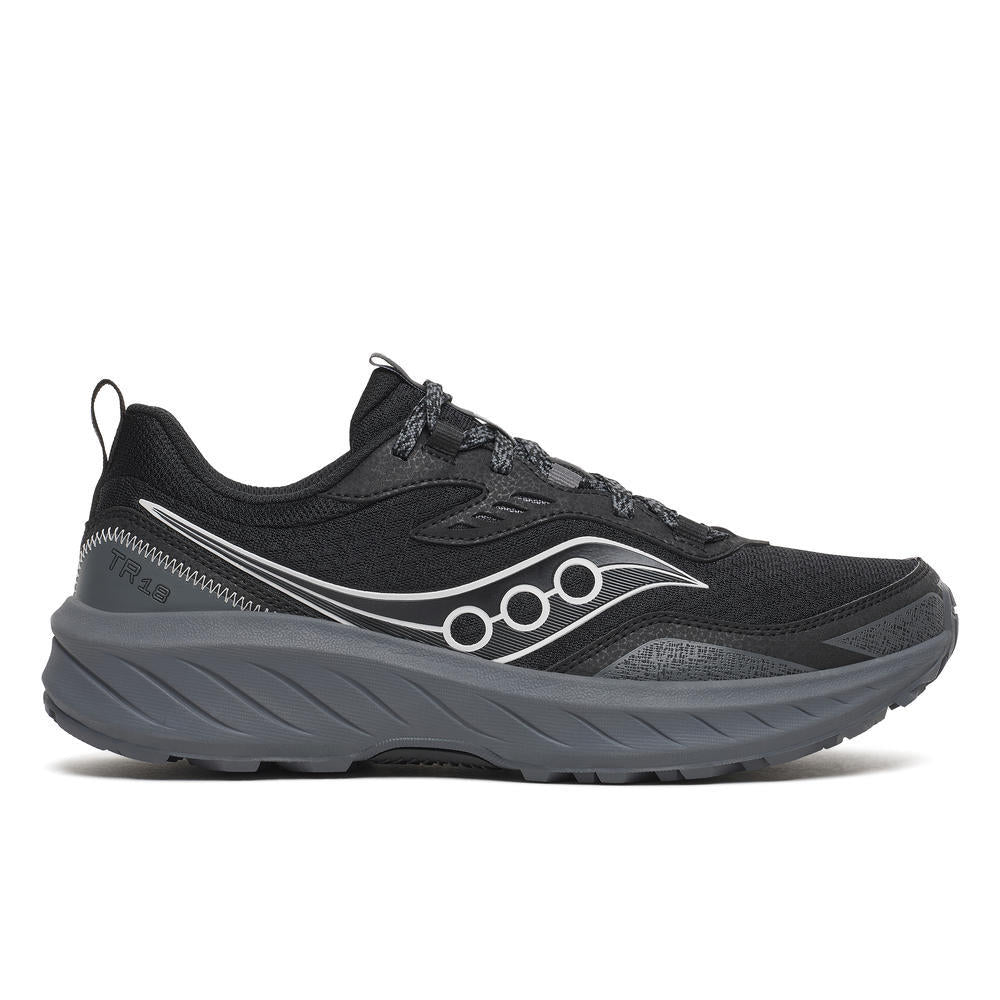 Saucony Men's Excursion TR18 Running Shoes in Black/Carbon (Wide)