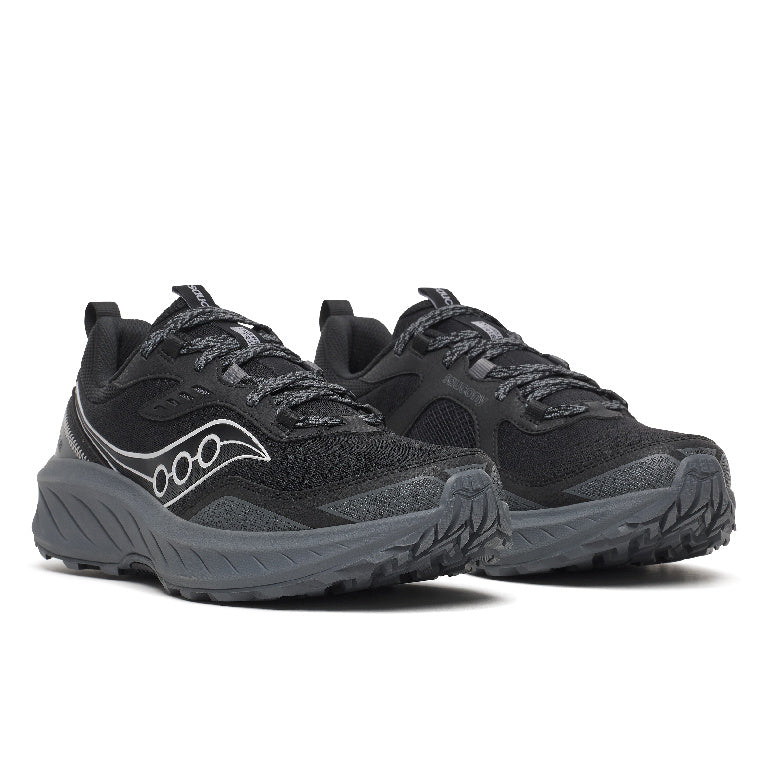 Saucony Men's Excursion TR18 Running Shoes in Black/Carbon (Wide)
