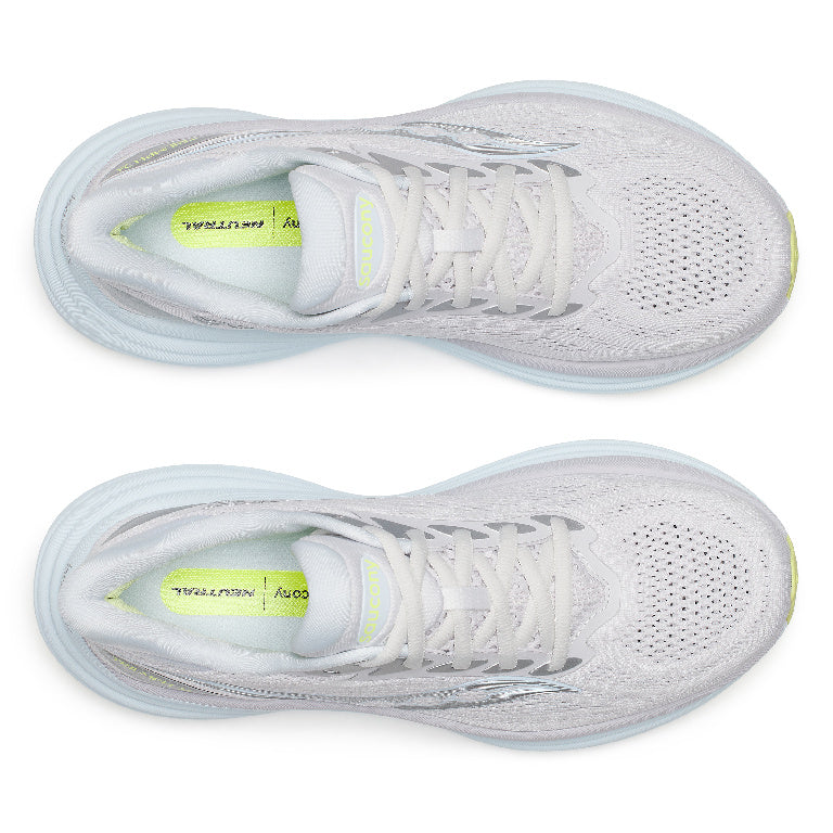 Saucony Women's Triumph 24 Running Shoes in Fog/Ice Melt (Wide)